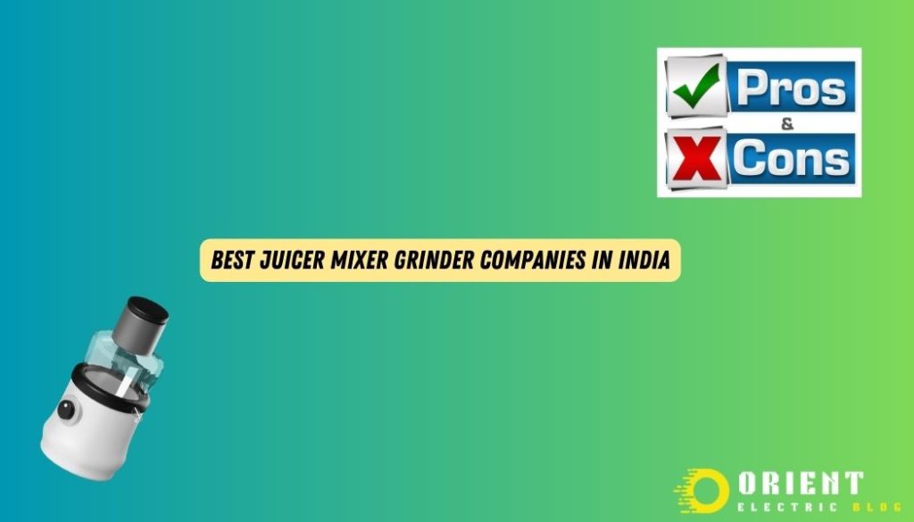 Best Juicer Mixer Grinder Companies In India