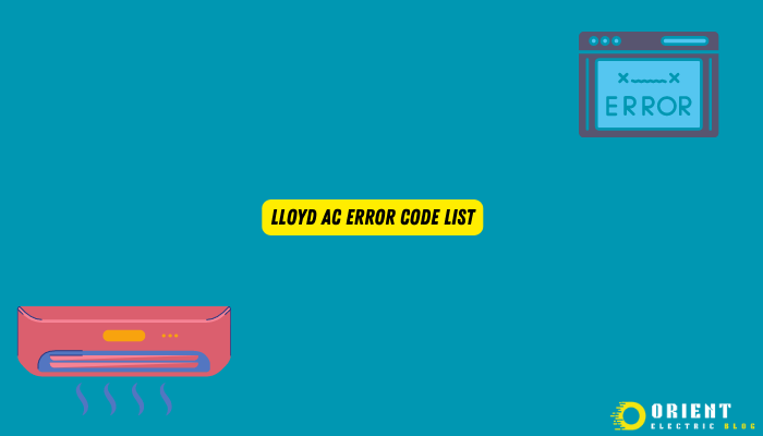 Lloyd AC Error Code List