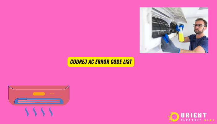 Godrej AC Error Code List