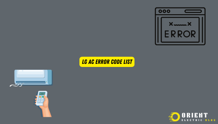 LG AC Error Code List