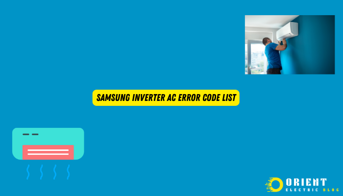 Samsung Inverter AC Error Code List