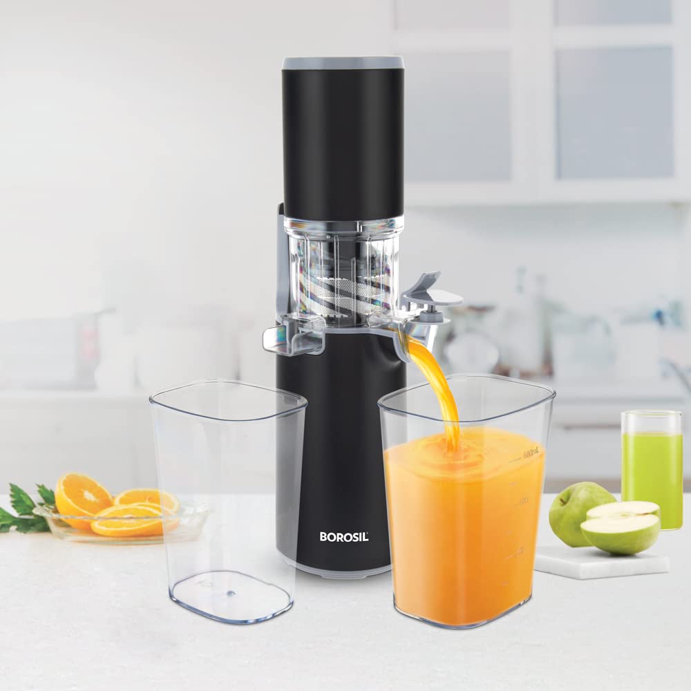 Borosil Easy Juice Cold Press Mini Juicer Mixer