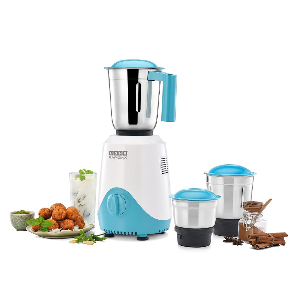 USHA RapidMix 500-Watt Copper Motor Mixer Grinder